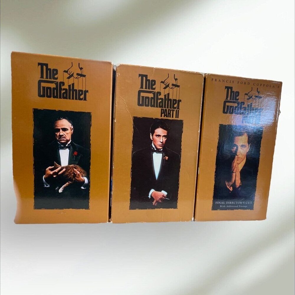 The Godfather Parts 1, 2 & 3 VHS Movie Set Collection - Picture 3 of 5